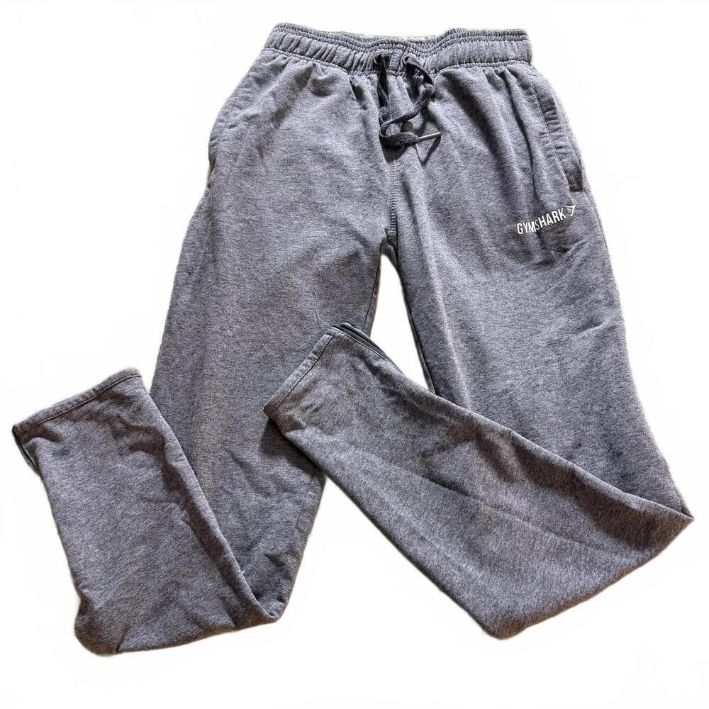 GYMSHARK Wms XS Gray Joggers Zipper Leg & side pockets, Patch back pockets